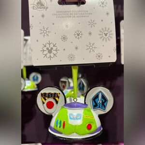 Disney Parks 2026 Toy Story Buzz Lightyear Autograph Ear Hat Ornament NEW